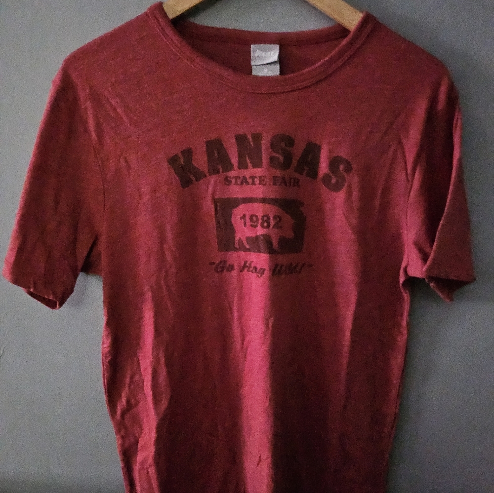 kansas state fair 1982 t shirt red